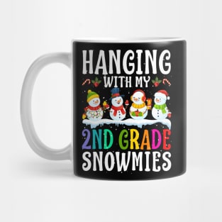 Hanging With My 2Nd Grade Snowmies Teacher Christm Mug